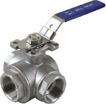 Three-way Ball Valve With Direct Mounting Pad