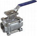 3PC Ball Valve With Mounting Pad 1