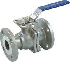 2PC Flanged Ball Valve With Direct Mounting Pad