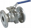 2PC Flanged Ball Valve With Direct Mounting Pad