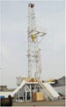 The skid-mounted drilling rigs 5