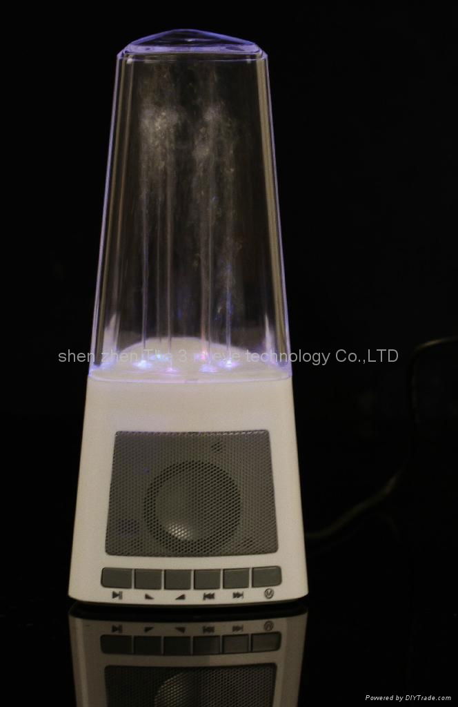 colorful Led water dancing speaker with SD card and USB read function