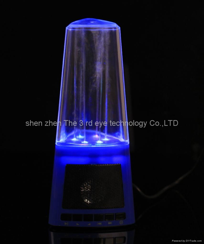 colorful Led water dancing speaker with SD card and USB read function 3