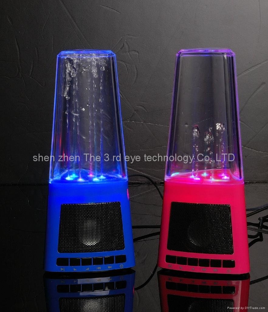 colorful Led water dancing speaker with SD card and USB read function 4