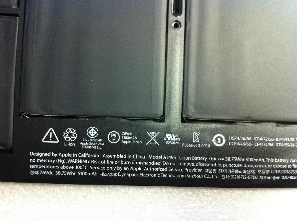 Genuine A1495 Li-ion Laptop Battery For Apple MacBook Air 11" A1465 2013 2