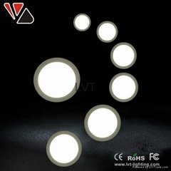 High Quality round led flat panel light with ce rohs fcc