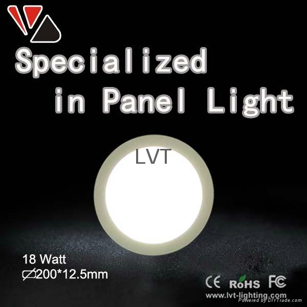 High Quality round led flat panel light with ce rohs fcc 2