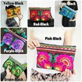 Bright Embroidered Clutch Wristlet Hmong Bag 1