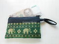 Zipper Coin Pouch Purse Elephant Small Bag Embroidery 2