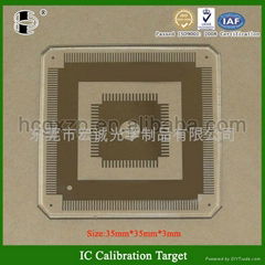 IC Chip Visual Detection and Location Calibration Target Standard Glass