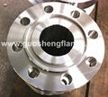Welding neck flange with tongue and