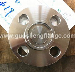 Stainless steel blind flange with tongue