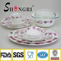 High Quality Opal Glassware Centrifuging Series Dinner Set 2