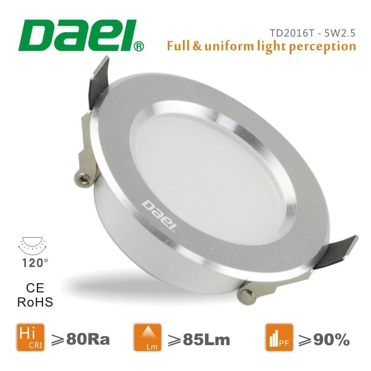 Daei brand high bright LED downlight passed CE and ROHS