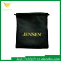 Drawstring satin bag with logo printed 1