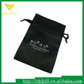 Drawstring satin bag with logo printed 3