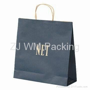 Printed Cheap Luxury Paper Shopping Bag with Satin Handles