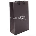 Printed Cheap Luxury Paper Shopping Bag with Satin Handles 2