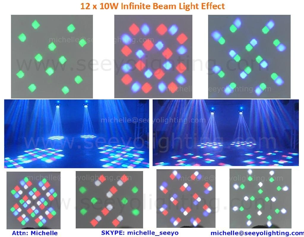 12 x 10W Infinite Beam Light 4