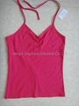ladies sexy lingerie camisole with plain design for underwear