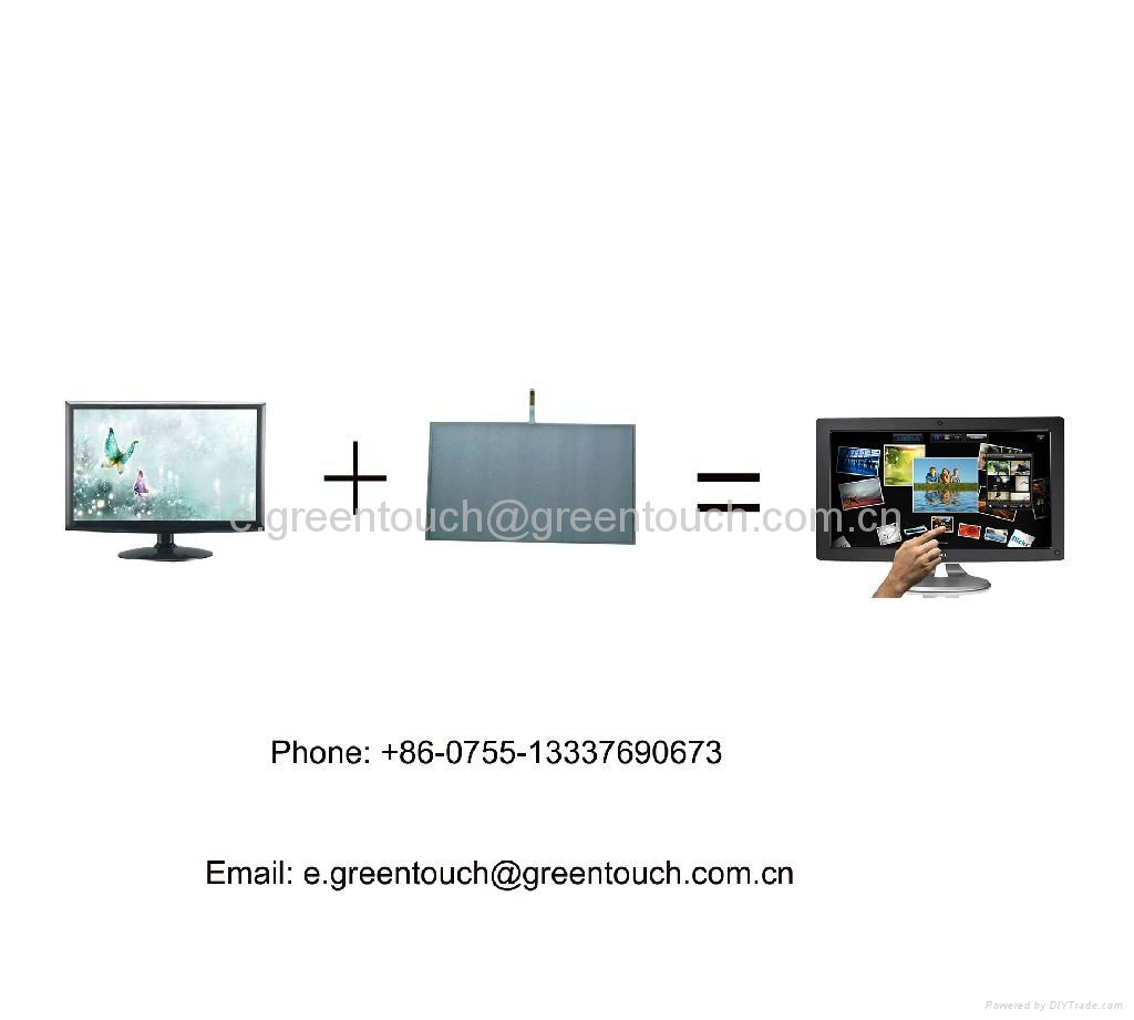 18.5inch 4 wire Resistive touch screen 3
