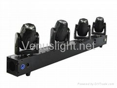 LED moving head bar with 4 mini LED moving head beam light in one