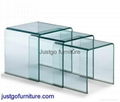 Glass nest tables