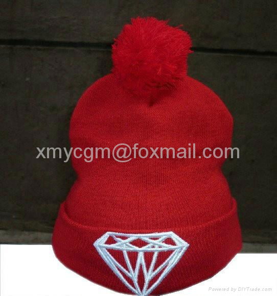 Hip-hop beanies hat, flat brim, made of acrylic, customized sizes are accepted,  2