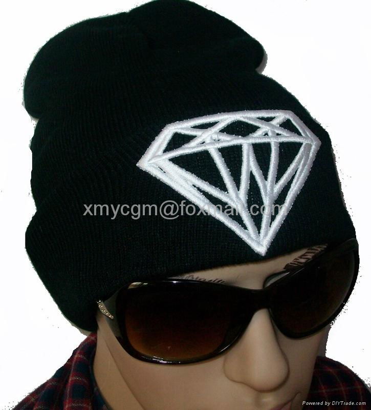 Hip-hop beanies hat, flat brim, made of acrylic, customized sizes are accepted,  3