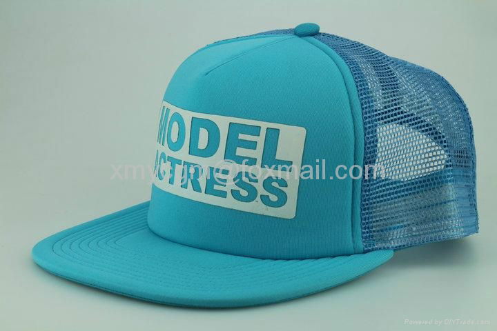 2014 made in china OEM hats Wholesale custom blue hip hop snapback trucker caps 3