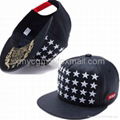 High Quality Skeskin PU Leather 3D embroidery letter logo Fitted snapback Cap   1