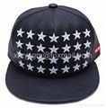 High Quality Skeskin PU Leather 3D embroidery letter logo Fitted snapback Cap   4