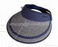 100% Cotton Summer Sun Visor Cap   2