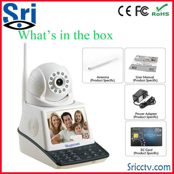 Sricam SP004 P2P Wireless Camera Network Monitor Video Camera IP Phone Camera 4