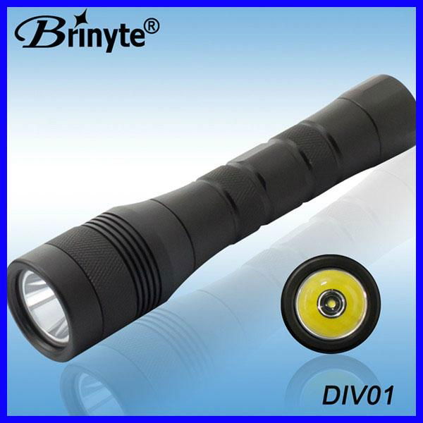 Brinyte Aluminum CREE LED Powerful Diving Flashlight 