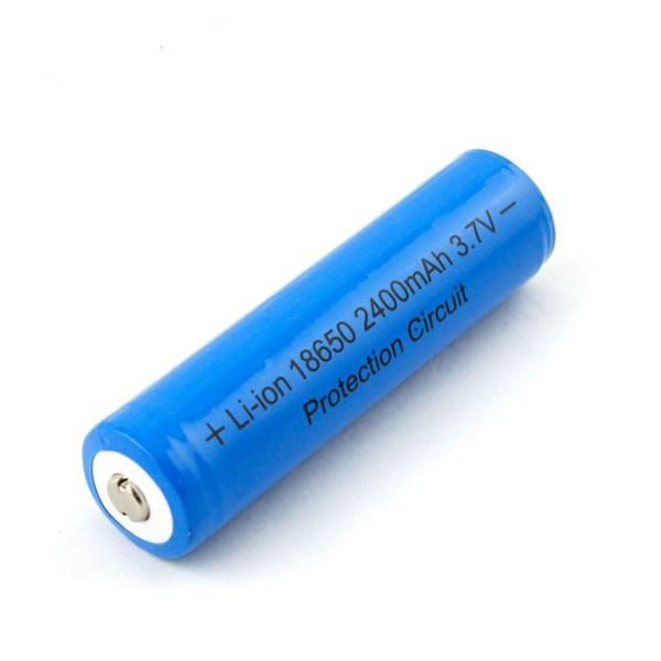 Brinyte 3.7V with PCB 2400mAh 18650 rechargeable li-ion battery