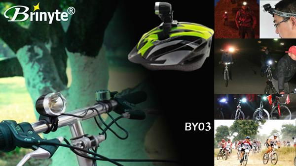 Brinyte high power 860 lumens CREE XML-U2 LED bicycle light 3