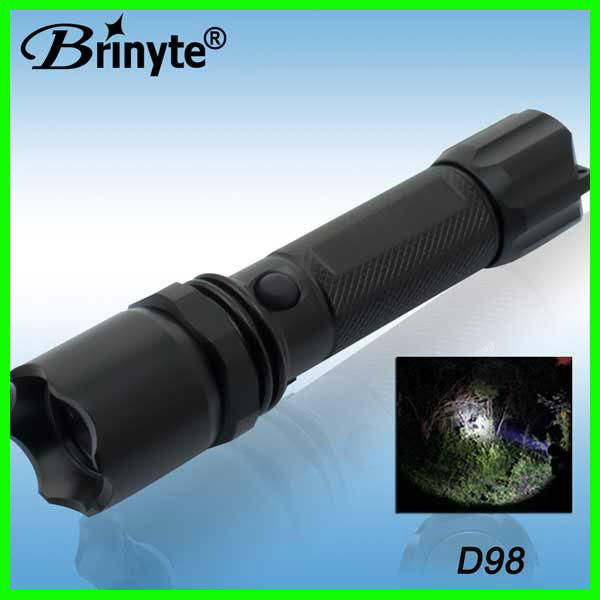 Brinyte Aluminum Side Switch Rechargeable CREE LED Flashlight 