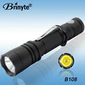 Brinyte Aluminum Tactical with Clip Direct Strobe Police Use Torch