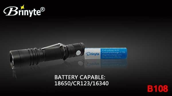 Brinyte Aluminum Tactical with Clip Direct Strobe Police Use Torch 5