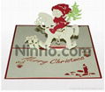 Christmas Horse - 3D Pop up Christmas Card