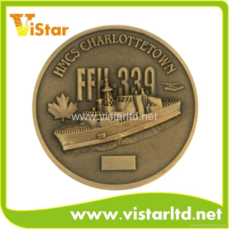 3D Military coin with printing emblem 5
