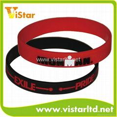 iron man color-filled silicone bracelet