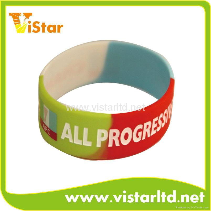 iron man color-filled silicone bracelet 2