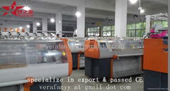 flat knitting machine with comb device