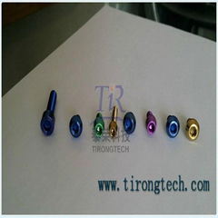 colored titanium bolt