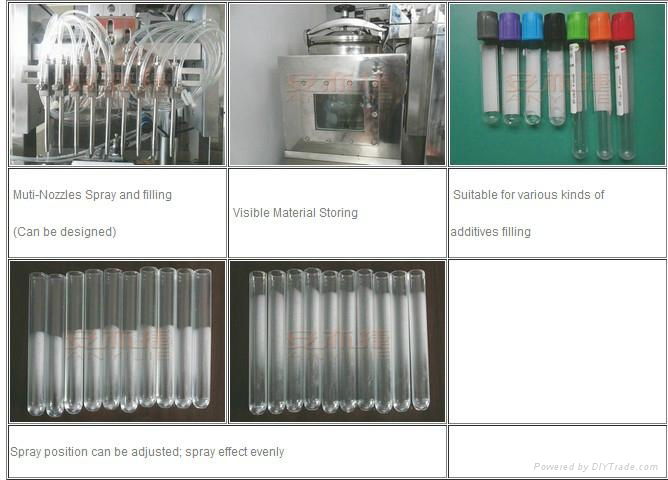 Blood Collection Tube Spray and Filling Machine 3