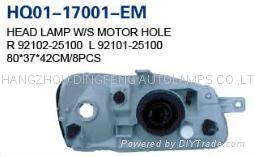 HEAD LAMP FOR ACCENT '00-'01 2