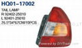 Tail lamp for ACCENT'00-'01