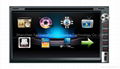 Universal double din car dvd with 6.95 inch touch screen 1